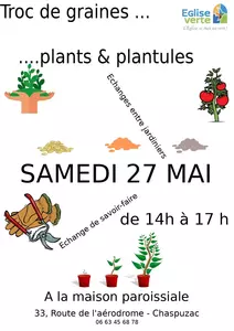TROC DE GRAINES, PLANTS ET PLANTULES