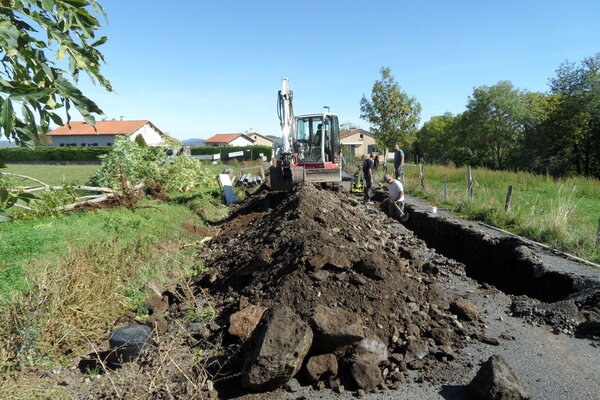 Chemin de la Tourette - début des travaux