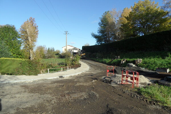 Chemin des Fourniaux en travaux